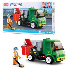 Конструктор Sluban Город Спецтехника Мусоровоз 118 деталей Junfa Toys