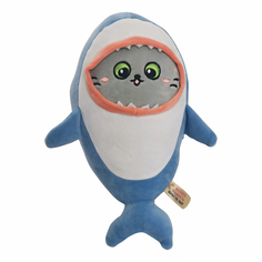 Игрушка мягкая Котик-акуленок No Brand