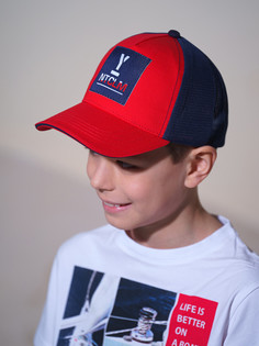 Бейсболка для мальчика PlayToday 12211212 тёмно-синий, красный, 54