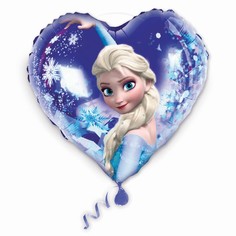 Шар фольгированный "Эльза", Холодное сердце, сердце Disney