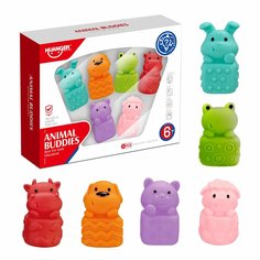 Игрушки детские резиновые, в виде животных No Brand