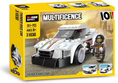 Машина-конструктор детская Decool Thunder Racing, 181 деталей