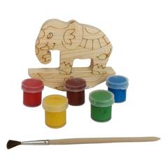 Набор под роспись "Слон-качалка"с контуром, с красками и кисточкой арт.7962 Нескучные игры