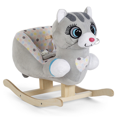 Качалка мягкая Тутси Котенок серый