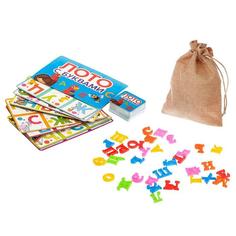 Настольная игра «Лото с буквами», в пакете No Brand