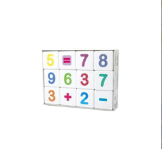 Кубики Весёлая арифметика 12 шт Десятое королевство