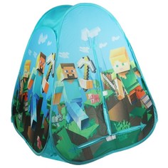 Палатка детская игровая Майнкрафт, 81 ? 90 ? 81 см, в сумке No Brand