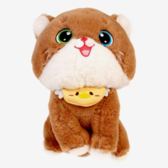 Мягкая игрушка Кот, размер 21 см, цвет бежевый No Brand