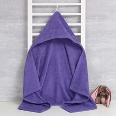 Полотенце с капюшоном Крошка Я, цв.фиолетовый 70x140 см, 100%хл, 320 г/м2