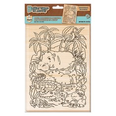 Выжигание. Доска для выжигания Обитатели водоема, А4, европодвес Десятое королевство