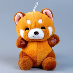 Мягкая игрушка Красная панда, 23 см, цвет коричневый No Brand