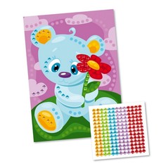 Набор для творчества. Рисунок из страз Мишкин цветок Десятое королевство