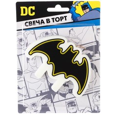 Свеча в торт С Днем Рождения!, Супергерой, 10х6,9 см No Brand