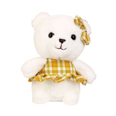 Мягкая игрушка Мишка в желтом платье, 22 см No Brand