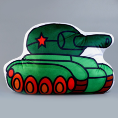 Мягкая игрушка Танк, 55 см No Brand