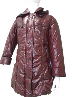 Пальто детское SAIMA 26.16 коричнево-красный, 152