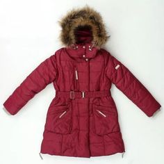 Пальто детское Batik 07-2-17з бордовый, 158 Батик
