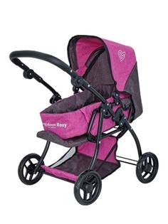 Коляска для кукол Buggy Boom Infinia бордово-розовая, 59*36*62 см