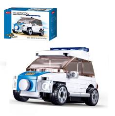 Конструктор Sluban Механо Полицейская машина инерционная 56 деталей Junfa Toys