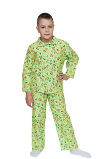 Пижама для мальчика, модель 307, фланель 24 размер, Игрушки 5398-3 Ивановотекстиль