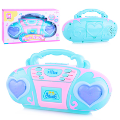 Магнитофон игрушечный 3320A на батарейках, в коробке Oubaoloon