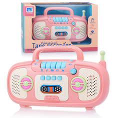 Магнитофон игрушечный HJ-8089 на батарейках, в коробке Oubaoloon