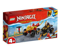 Конструктор Lego Ninjago Kai and Rass Car and Bike Battle, 71789
