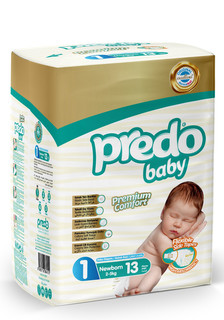 Подгузники PREDO Baby 1 (2-5кг) 13шт