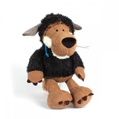Игрушка мягкая Animal World Волк в овечьей шкуре, черный, 35 см