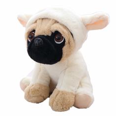 Мягка игрушка собака "Мопс-овечка" Baby Fox BF-STOY-07, цвет белый, 20х15х12 см