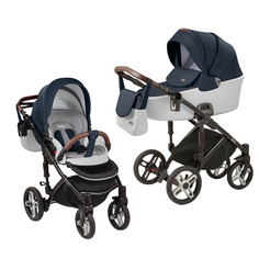 Детская коляска Nuovita Carro Sport 2 в 1 (Blu Argenteo/Синий серебристый)