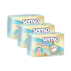 Подгузники-трусики SENSO BABY 9-14 кг, р. 4, 90 шт.( 3 уп. по 30 шт.)