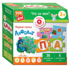 Пазлы для детей Fun Box Что за чем? Алфавит 3+ Росмэн