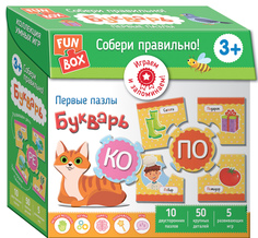 Пазлы для детей FunBox Собери правильно! Букварь 3+ Росмэн