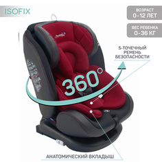 Автокресло детское AMAROBABY ST-3, Isofix класс D, 0+/1/2/3, 0-12 лет, 0-36 кг