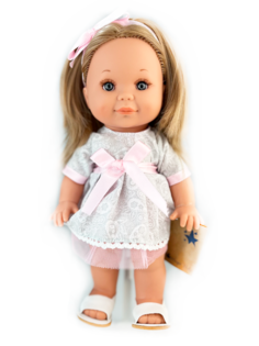 Кукла Lamagik Бетти, длинные волосы, в сером платье, 30 см, 31200