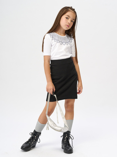 Футболка для девочек КотМарКот 488752374 белый 128