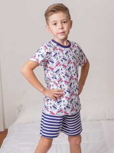 Пижама детская КотМарКот 266441443 цв. белый р. 98