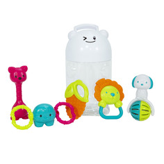 Погремушки и прорезыватели Ауби набор 5 шт. в контейнере 40736