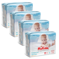 Подгузники-трусики для детей MyKiddo Premium L (9-14 кг) 144 шт. 4 уп. x 36 шт.