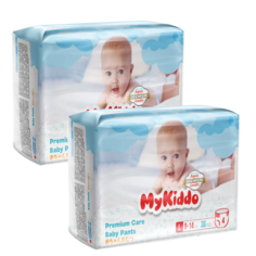 Подгузники-трусики для детей MyKiddo Premium L (9-14 кг) 72 шт. 2 уп. x 36 шт.