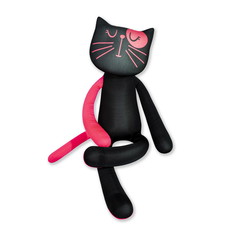 Мягкая игрушка-антистресс Штучки, к которым тянутся ручки Кот Яркий, розовый