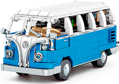 Конструктор Sembo Block 701810 ретро автомобиль минивэн, 707 деталей