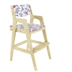 Детский растущий стул Вуди Без покрытия с чехлом Колибри Робин Wood