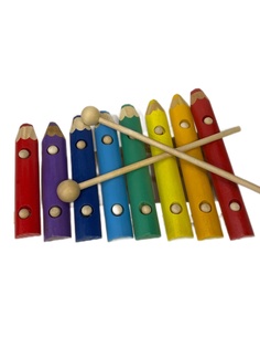 Ксилофон деревянный детский Цветные карандаши