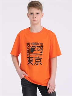 Футболка детская Апрель 1ПДФК4222001, оранжевый9 Токио, 158