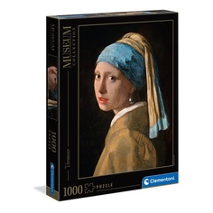 Пазл Clementoni 1000 Вермеер Девушка с жемчужной сережкой, арт 39614