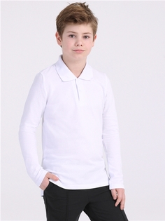 Поло детское Апрель 1ПДПД838090, белый, 134