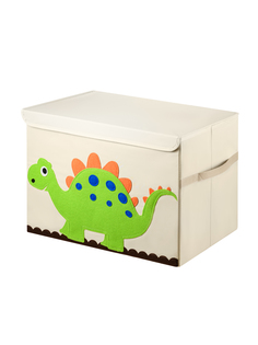 Тканевый ящик для игрушек с крышкой Kids Zone Складной контейнер для хранения, динозавр