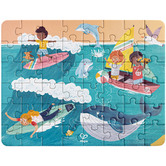 Пазл для детей Океанические друзья, серия Умняша, 3в1, 156 элементов Hape E1645_HP